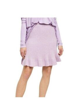 Free People Solid Gold Skirt Lavender Purple NWT